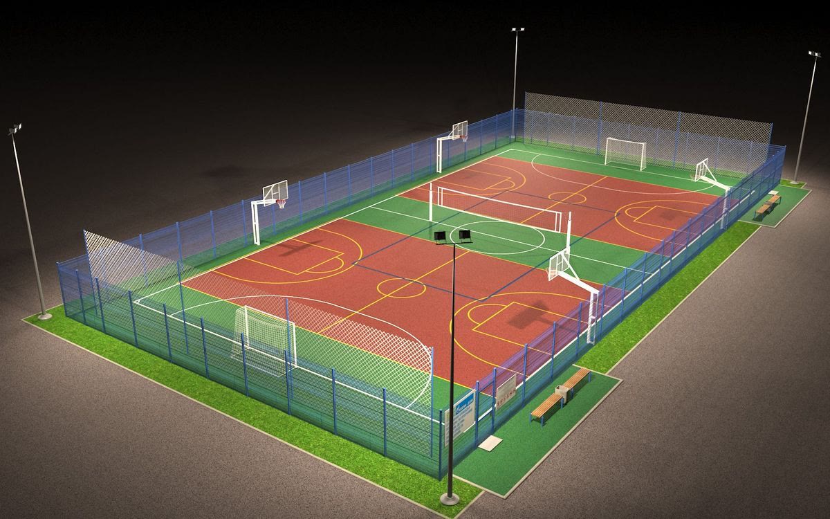 Outdoor football pitch reference project 3